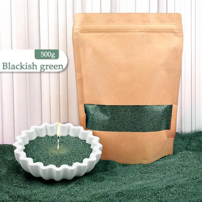 Cera de vela perlada granulada: cera vibrante y de combustión limpia para la elaboración de velas artesanales.