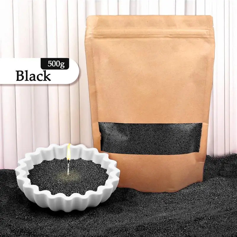 Cera de vela perlada granulada: cera vibrante y de combustión limpia para la elaboración de velas artesanales.