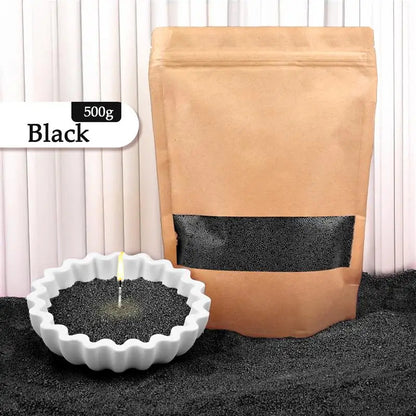 Cera de vela perlada granulada: cera vibrante y de combustión limpia para la elaboración de velas artesanales.