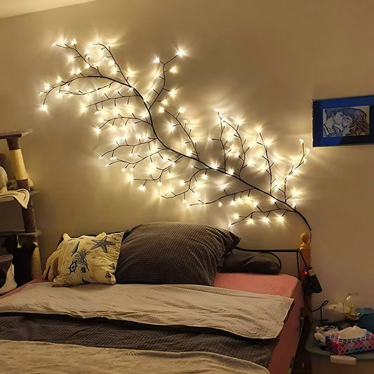 Luces de pared con forma de rama de árbol