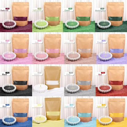 Cera de vela perlada granulada: cera vibrante y de combustión limpia para la elaboración de velas artesanales.