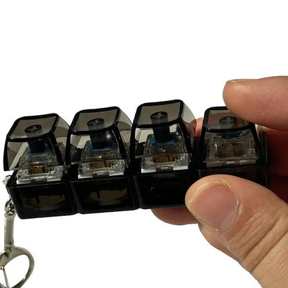 Juguete antiestrés con teclado mecánico: clics de interruptores reales para mayor concentración, diversión y alivio del estrés