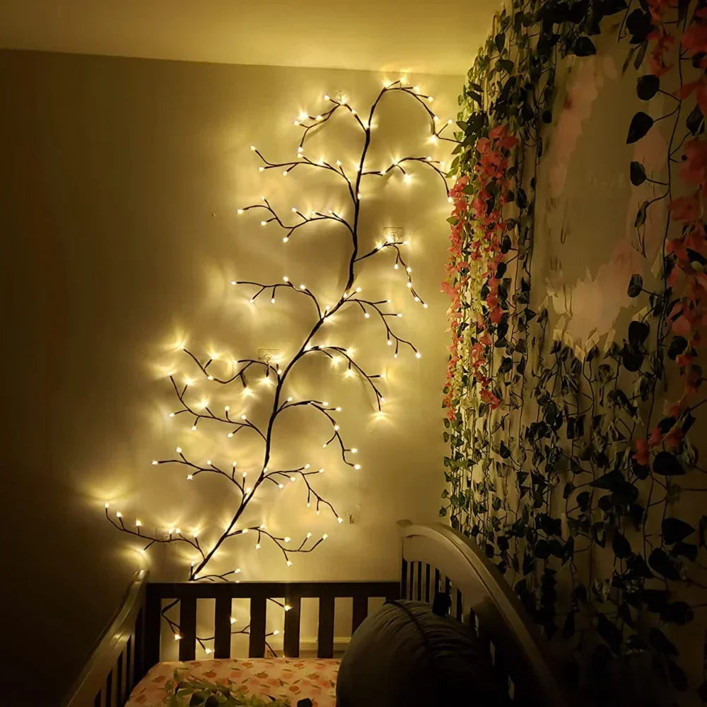 Luces de pared con forma de rama de árbol
