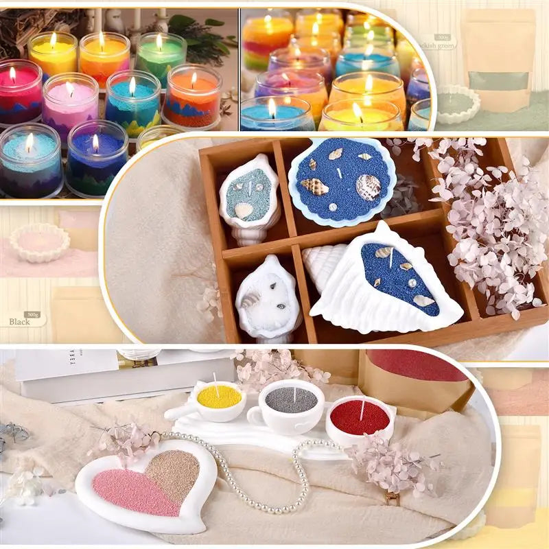 Cera de vela perlada granulada: cera vibrante y de combustión limpia para la elaboración de velas artesanales.