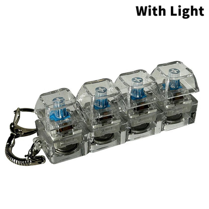 Juguete antiestrés con teclado mecánico: clics de interruptores reales para mayor concentración, diversión y alivio del estrés