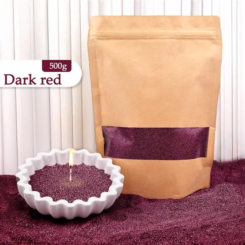 Cera de vela perlada granulada: cera vibrante y de combustión limpia para la elaboración de velas artesanales.