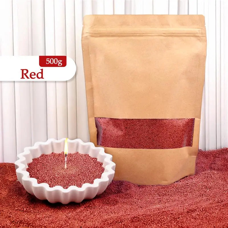 Cera de vela perlada granulada: cera vibrante y de combustión limpia para la elaboración de velas artesanales.